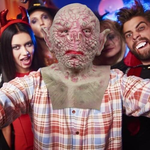 Cosplay Mask Old Man Headdress Room Haunted House Devil Lump Mask anonymous mask Halloween Scary Alien