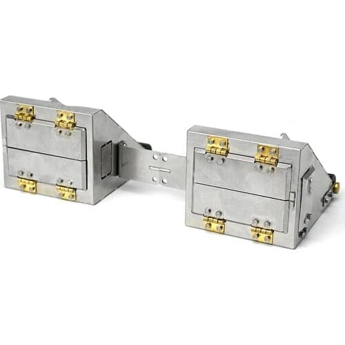 2pcs Metal Sand Spreader Filter Toolbox for 1/14 Tamiya Volvo FH16 RC Truck Car Accessories Parts