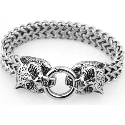 Bracelet Man Woman Accessories Tiger Circular Jewelry Friend Gift Multilayer Stainless Steel Braided Bracelet Friendship Charm