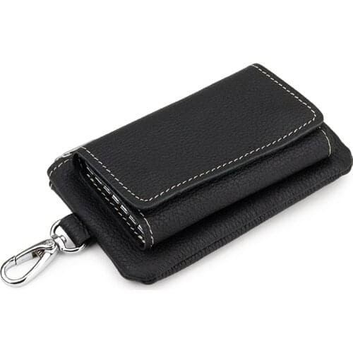 New Arrivals Men Leather Key Holders Multi-function Unisex Key Wallet Premium 100% Cowhide Women Coin Purse