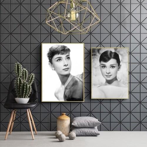 Portrait Posters and Prints Wall Art Canvas Paintings Beautiful Katharine Hepburn Pictures for Living Room Home Decor No Frame