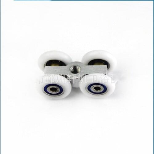 Sliding Door 4 Wheels roller Home bathroom Wardrobe Nylon Hanging Wheels For Furniture Hardware Wheel