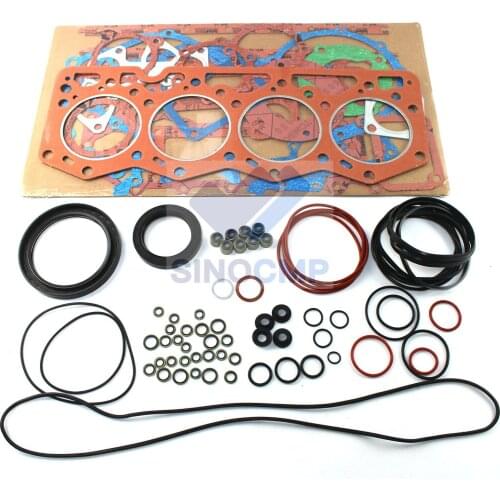 S4D105-5 Engine Overhaul Gasket Kit For Komatsu PC120 Excavator D31P-17 Dozer Engine Cylinder Head Repair Parts