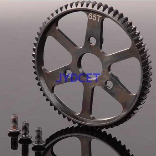 SSUM065T Steel 65T Spur Main Gear 65-Tooth 0.8 Mod #3960 For Traxxas 1/10 SUMMIT 56076-4 E-REVO 5603 5605 5608 5607