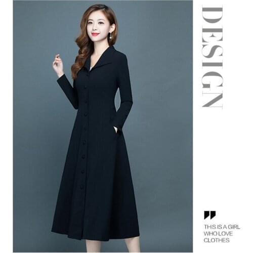 Women Trench Plus size Long Windbreaker Autumn Spring thickened Coat Casual Female long Coats Slim Lady Outwear Overcoat Tops