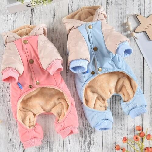 Winter Pet Costume Apparel Small Dog Clothes Jumpsuit Yorkshire Terriers Maltese Bichon Pomeranian Poodle Schnauzer Dog Clothing