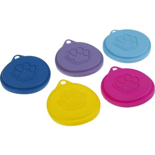 New 1pc High Quality Cover Silicone Dogs Cats Storage Tin Cap Lid Reusable Pet Food Can