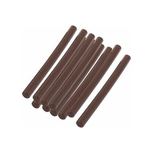 10pcs 100mm x 7mm Mini Brown Adhesive Hot Melt Glue Sticks For Hot Melt Glue Gun