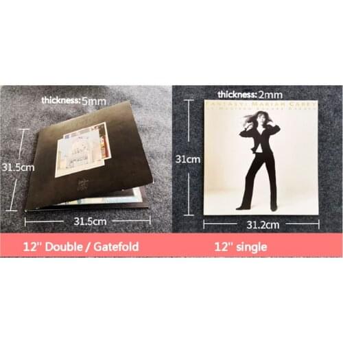 10Pcs/Bag PVC Double-sided Record Protective Sleeves Flat Open Top Bag Cover for 12'' Double LP 2LP Vinyl Records XXUC
