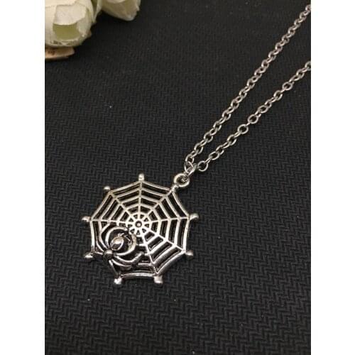 2018 / Fashion hot models spider web alloy pendant necklace, men and women necklace jewelry