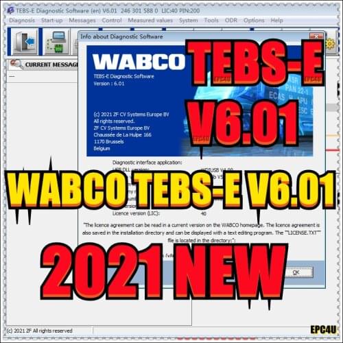 2019 Multilingual wabco Diagnostic Software Wabco TEBS-E 5.50+new Activator