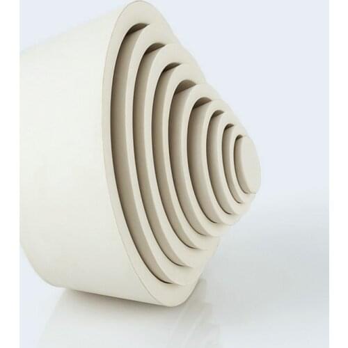 8*1 Laboratory White/Green Rubber Silicone Buchner Funnel Holder Filter Glass Bottle Sealing Plug for School Experiments Use