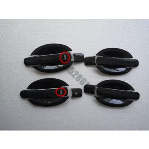 ABS Chrome Carbon fiber car Door Handle Covers trim Door bowl Car Styling Fit for 2003-2008 Infiniti FX35 FX45