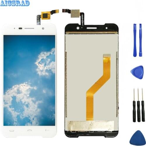 AICSRAD For HOMTOM HT37 / HT37 Pro LCD Display Touch Screen Assembly + Frame For HOMTOM HT37 lcd Digitizer Sensor Glass Panel