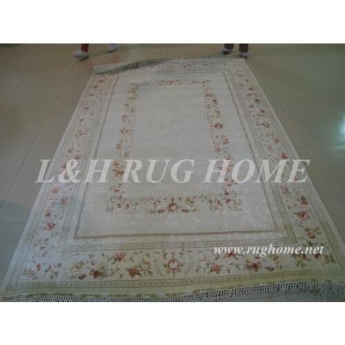 Free shipping 2.15x3.15m 160Line Hand-knotted Persian Rug, Persian Carpet 100% Silk rug, silk warp,silk flower