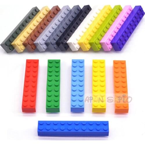 50pcs 2x10 Dots DIY Building Blocks Thick Bricks 16Color Educational Creative Compatible With 3006 Plastic Toys for Children