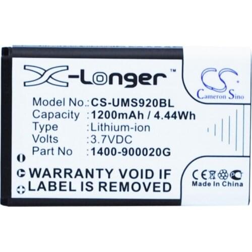 Cameron sino 1200mah battery for UNITECH MS920 1400-900020G Barcode, Scanner Battery