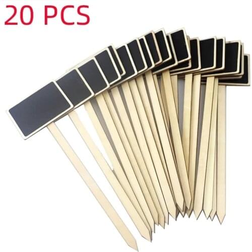 5~20pcs Mini Wooden Chalkboard Plant Markers Creative Blackboard Signs Garden Flowers and Plants Tags Garden Decoration Tools