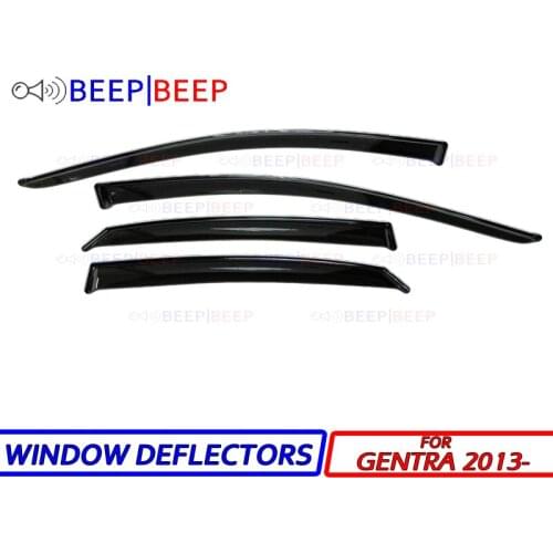 For Daewoo Gentra 2013- car window deflectors car wind deflector sun guard rain vent visor cover trim car styling accessories