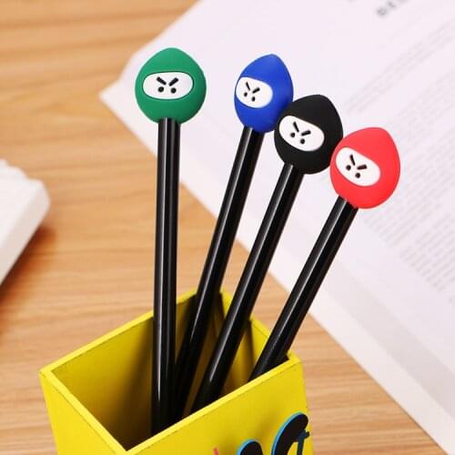40 pcs Creative Stationery Ninja Neutral Pen lovely Cartoon students examination Office signature Water Pen