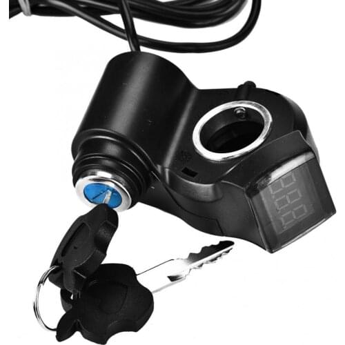 E-bike Throttle 12V - 99V E-bike Scooter Thumb Throttle Grip W/ LCD Battery Voltage Display SD For Electric Bicycle Equipment