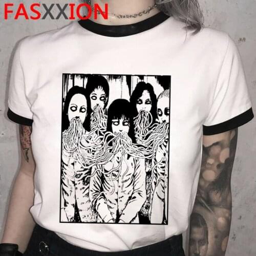 Junji Ito t-shirt male graphic tees harajuku kawaii casual harajuku 2021 clothes kawaii