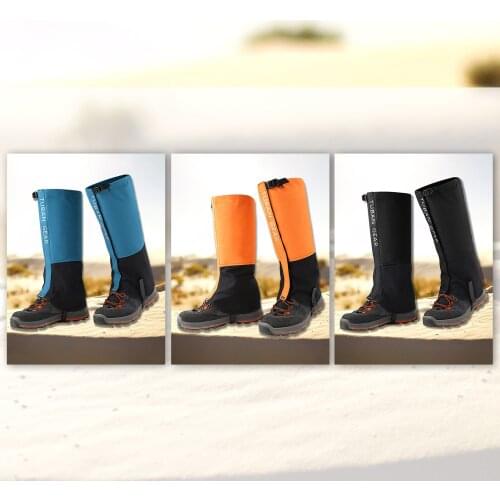 Leg Gaiters Waterproof Adjustable Anti-Tear Snow Boot Gaiters for Outdoor Snowshoeing Hiking Skiing