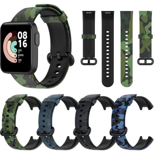 Camouflage Sports Silicone Strap For Xiaomi Mi Watch Lite Redmi Watch Wristband Watchband Bracelet Replaceable accessories