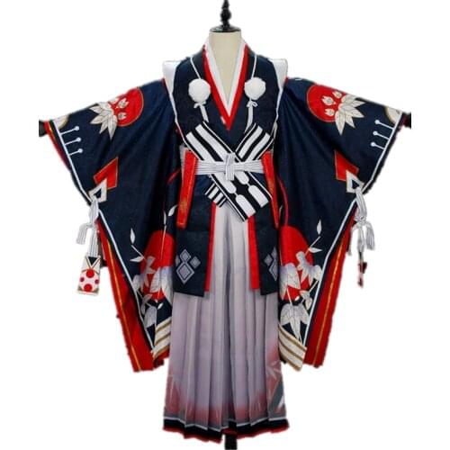 Game Onmyoji SSR Onikiri Cosplay Costume Halloween Costumes Kimono Japanese Stlye Cosplay Suits Full Set Sword Wig Shoes Costume