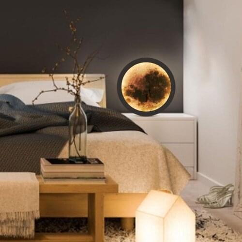 Creative Lunar Luminous Mirror Lamp USB Magic Mirror Table Lamps For Indoor Home Bedroom Decoration Lighting Mirror Lamp