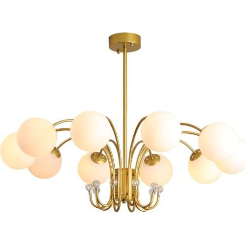 Postmodern living room lighting creative highend home bedroom chandelier restaurant LED chandelier glass balls chandelier