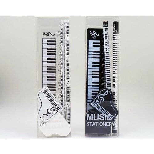Music Stationery Student Piano Keyboard Note Pencil Prize Creative Stationery Set Gift Set Stationary Set Kids Stationery Set