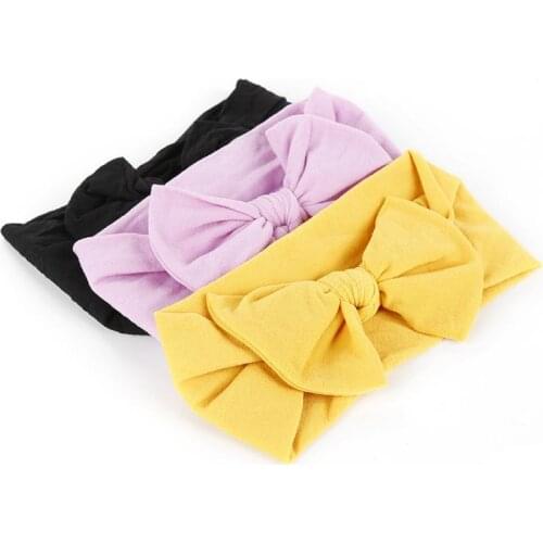 New 21Color Newborn Baby Headbands Nylon Hair Band Turban Knotted Girls Hairbands For Newborn Toddler Children Baby Accessories