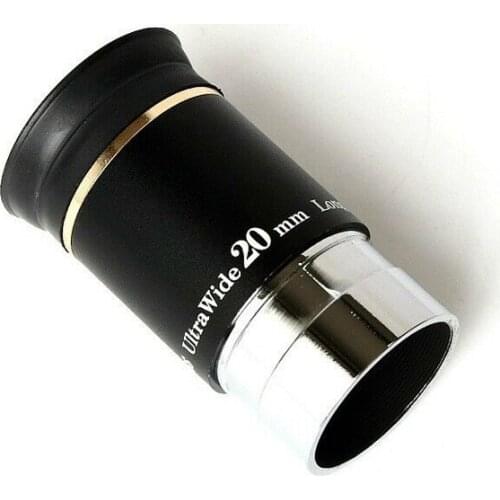 New 1.25" F20mm 66 Degree Wide Angle Eyepiece for Telescope