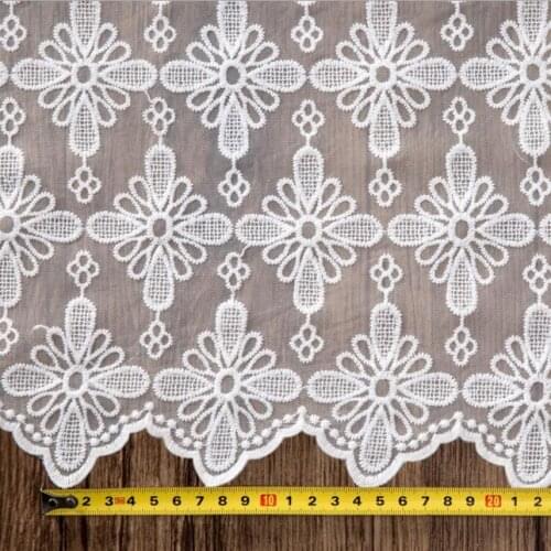 New 5yards African Swiss Voile Lace Fabric High Quality Water Soluble Embroidery Polyester French Mesh Lace Fabric Material
