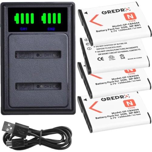 NP BN1 NP-BN1 Battery and Charger with Type-c Port for Sony Cyber-shot DSC QX10 QX30 QX100 TF1 TX10 TX20 TX30 W530 W570 W650