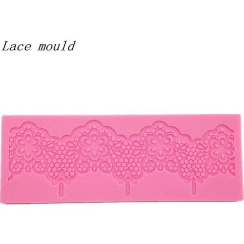 Wholesale Silicone mold Flower leaves lace mat Fondant cake mold sugar lace mat Free shipping Decoration mold