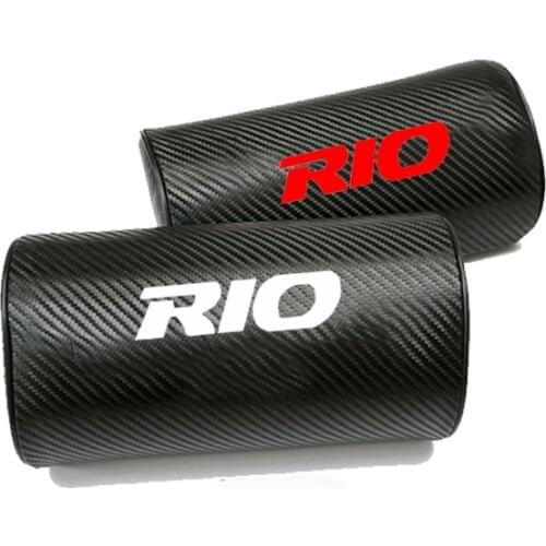 Carbon Fiber Texture PU leather Auto Car Seat Head Neck Rest Cushion Neck Support Safety Pillow Headrest Pad for Kia Rio