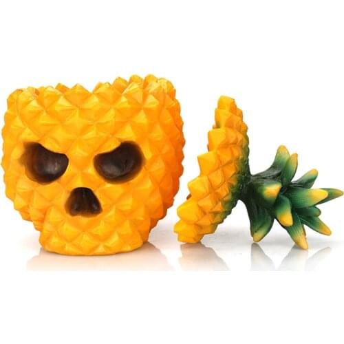 Resin Craft Pineapple Statues For Decoration Creative Multifunction Home Decoration Accessories Pineapple Pen Holder Storage Box