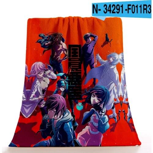 Anime Akudama Drive Printed Winter Thickened Flannel Comfortable Soft Skin Friendly Double Sided Printed Home Cape Warm Blanket