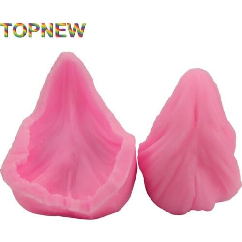 2pcs/set 3D big leaf silicone fondant cake molds soap chocolate mould for the kitchen baking clay mould 2302