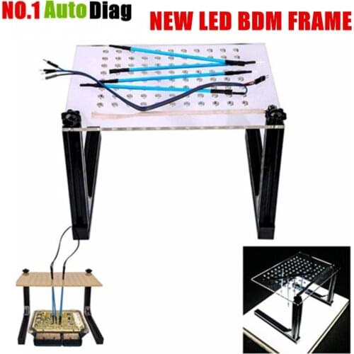 Newest BDM FRAME NEW LED ECU Programming Adapter with 4pcs Probe Pens Full Set BDM For KESS KTAG FGTECH LED Light Mesh Assistant