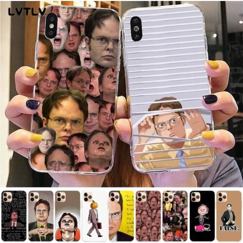 LVTLV Best of Dwight Schrute Phone Case for iPhone 8 7 6 6S Plus X 5S SE 2020 XR 11 pro XS MAX