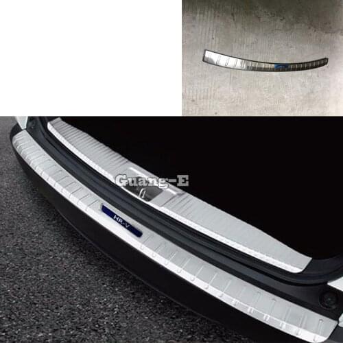 For Honda HRV HR-V Vezel 2019 2020 Car Body cover Stick Outside Rear Bumper Trim Stainless Steel Scuff Sill Trunk Plate Pedal