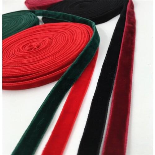 9mm Double Face Nylon Velvet Ribbon Wedding Party Decoration Handmade Gift Wrapping Hair Bowknot DIY Christmas 1/3/5Yard