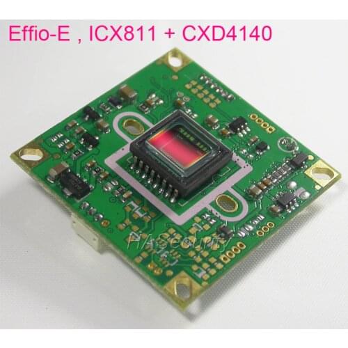 EFFIO-E 1/3" Sony Super HAD CCD ICX811 image sensor CXD4140 CCTV camera PCB board module (optional parts)