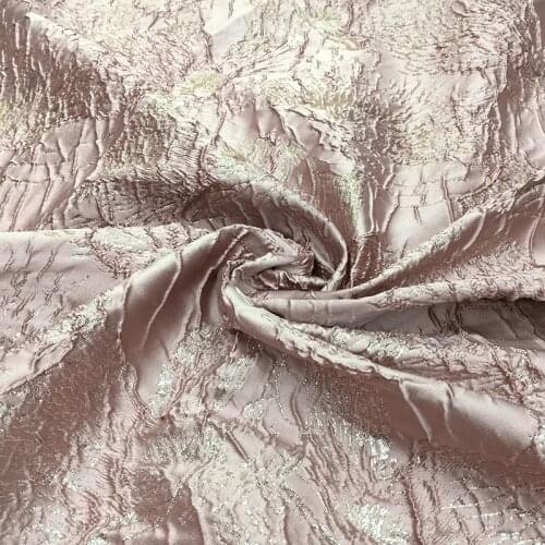 HLQON High quality yarn dyed occident style jacquard brocade fabric used for tissue women dress clothing patchwork for 4 meters