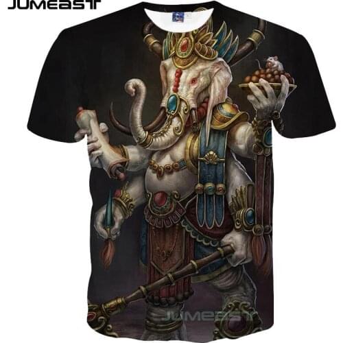 Jumeast Brand Men Women 3D Printed T-Shirt Animal Elephant Short Sleeve New Fashion Summer T Shirt Sport Pullover