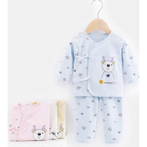 Newborn Baby Girls Clothes Sets Cotton Baby Sleep Suit For Boys Four Seasons Underwear Long Sleeve Sleepwear Pajamas Infant Set