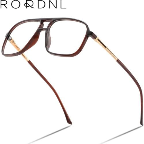 Multifocal Progressive Prescription Glasses for Men Pilot Myopia Bifocal Optical Eyeglasses Male Anti Blue Light Clear Eyewear